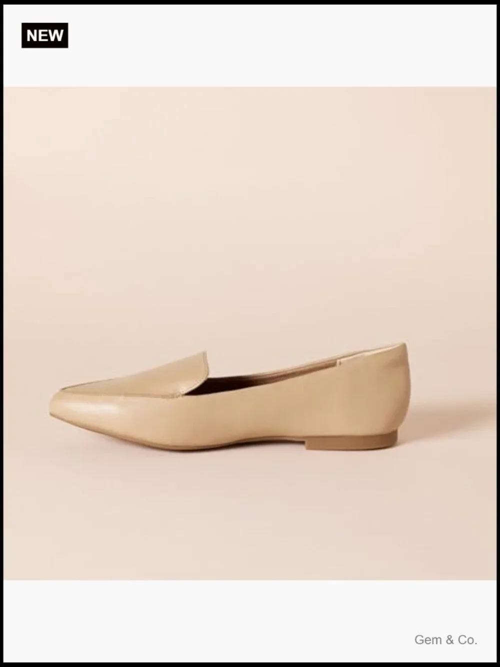 Women's Loafer Flats Faux Leather Pointed Toe Comfort Slip On Shoes
